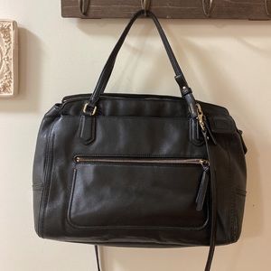 Vintage Coach Poppy Leather Flap Satchel